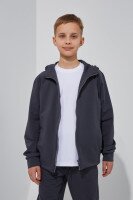 Толстовка однотонна для хлопчика LAWA BBC02321 122 см Графітовий shop (2000999147135)  Фото №0
