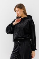 Толстовка однотонна жіноча LAWA K-WBC02303 S Чорний shop (2000990970022)