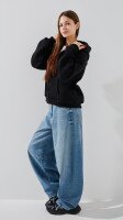 Толстовка однотонна жіноча LAWA WBC02436 XS Чорний shop (2000990791719)  Фото №3