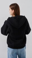 Толстовка однотонна жіноча LAWA WBC02436 XS Чорний shop (2000990791719)  Фото №4