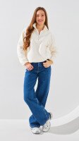 Толстовка однотонна жіноча LAWA WBC02473 XL Молочний shop (2888000022653)  Фото №0