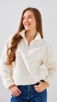Толстовка однотонна жіноча LAWA WBC02473 XL Молочний shop (2888000022653)  Фото №1