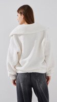 Толстовка однотонна жіноча LAWA WTC02460 L Молочний shop (2000999397868)  Фото №4