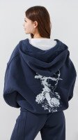 Толстовка з принтом жіноча LAWA P-WT02303 S Графітовий shop (2000999402128)  Фото №3