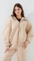 Толстовка з принтом жіноча LAWA P-WT02304 S Бежевий shop (2000999388972)