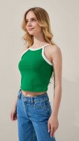 Топ однотонний для дівчинки LAWA GTC02315 152 см Зелено-молочний shop (2000999216404)  Фото №2