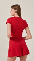 Топ однотонний жіночий LAWA WBC02309 L Червоний shop (2000999187520)  Фото №3