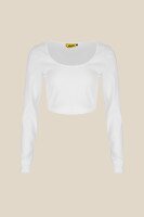 Топ однотонний жіночий LAWA WTC02435 M Білий shop (2000999166037)