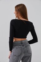 Топ однотонний жіночий LAWA WTC02435 2XS Чорний shop (2000999165955)  Фото №3