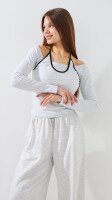 Топ однотонний жіночий LAWA WTC02479 S Сірий меланж shop (2000999562556)  Фото №1
