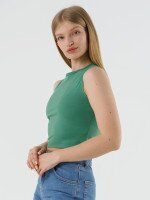 Топ однотонний жіночий LAWA WBC02380 S Оливковий shop (2000990554857)  Фото №0