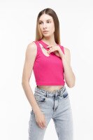 Топ однотонний жіночий LAWA CTM WTC02317 XL Малиновий shop (2000989893837)