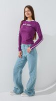 Лонгслів жіночий Sunlite Atelier LAWA P-WB02407 XS Сливовий shop (2000999564185)  Фото №2