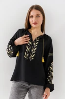 Вишиванка сорочка жіноча LAWA E-WB02319 XS Чорний shop (2000990988416)