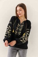 Вишиванка сорочка жіноча LAWA E-WB02319 L Чорний shop (2000990988454)  Фото №0