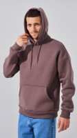 Худі однотонний чоловічий LAWA MBC02308 S Сіро-коричневий shop (2888000028570)  Фото №1