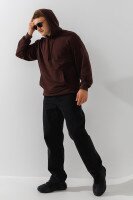 Худі однотонний чоловічий LAWA MBC02372 S Темно-коричневий shop (2000991034631)  Фото №2