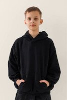 Худі однотонний для хлопчика LAWA BBC02319 122 см Чорний shop (2000990980892)  Фото №1