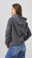Худі однотонний жіночий LAWA WBC02435 2XL Темний графіт shop (2000990910028)  Фото №3