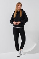 Худі однотонний жіночий LAWA WBC02461 XS Чорний shop (2000991036024)  Фото №2