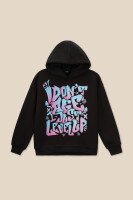 Худі з принтом для дівчинки LAWA P-GB02303 128 см Чорний shop (2000990878540)  Фото №4