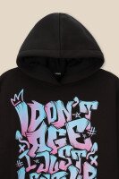 Худі з принтом для дівчинки LAWA P-GB02303 128 см Чорний shop (2000990878540)  Фото №5