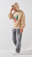 Худі з принтом чоловічий LAWA P-MB02354 S Бежевий shop (2888000016591)  Фото №2