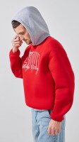 Худі з принтом чоловічий LAWA P-MT02304 S Темно-червоний shop (2000999379079)  Фото №2