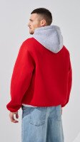 Худі з принтом чоловічий LAWA P-MT02304 S Темно-червоний shop (2000999379079)  Фото №4