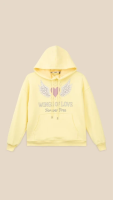 Худі з принтом для дівчинки LAWA P-GB02337 134 см Лимонний shop (2000999310584)