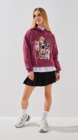 Худі з принтом для дівчинки LAWA P-GB02340 116 см Сливовий shop (2888000028310)  Фото №0