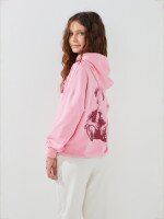 Худі з принтом для дівчинки LAWA P-GB02344 134 см Рожевий shop (2000999558849)  Фото №1