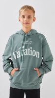 Худі з принтом для хлопчика LAWA P-BB02324 134 см Хакі shop (2000999300899)