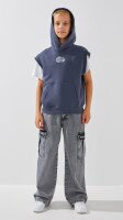 Худі з принтом для хлопчика LAWA P-BB02325 134 см Графітовий shop (2888000026385)  Фото №0