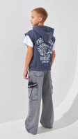 Худі з принтом для хлопчика LAWA P-BB02325 134 см Графітовий shop (2888000026385)  Фото №5