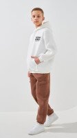 Худі з принтом для хлопчика LAWA P-BB02331 134 см Молочний shop (2000999403125)  Фото №2