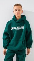 Худі з принтом для хлопчика LAWA P-BB02334 146 см Темно-смарагдовий shop (2888000026262)