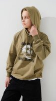 Худі з принтом для хлопчика LAWA P-BB02335 140 см Оливковий shop (2000999493263)  Фото №1
