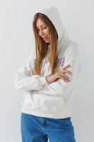 Худі з принтом жіночий LAWA P-WB02377 XS Молочний shop (2000991050549)  Фото №2