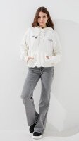 Худі з принтом жіночий LAWA P-WB02405 S Молочний shop (2000999473210)  Фото №0