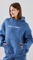 Худі з принтом жіночий LAWA P-WT02305 M Сіро-синій shop (2000999384189)  Фото №2