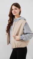 Жилет однотонний жіночий LAWA WBC02495 S Пісочний shop (2000999500688)  Фото №1