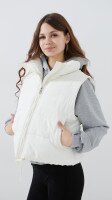 Жилет плащівка однотонний жіночий LAWA WBC02494 2XL Молочний shop (2000999500602)  Фото №1