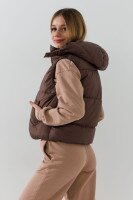 Жилет утеплений для дівчинки LAWA GBC02332 122 см Шоколад shop (2000991035638)  Фото №2