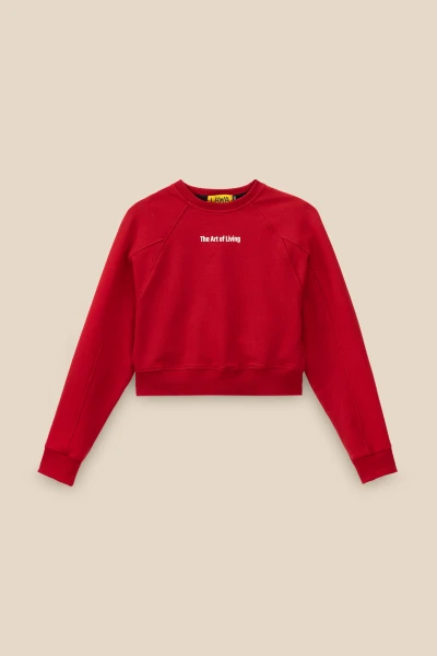Світшот з принтом для дівчинки LAWA P-GB02316 134 см Червоний shop (2000991061828)  Фото №5