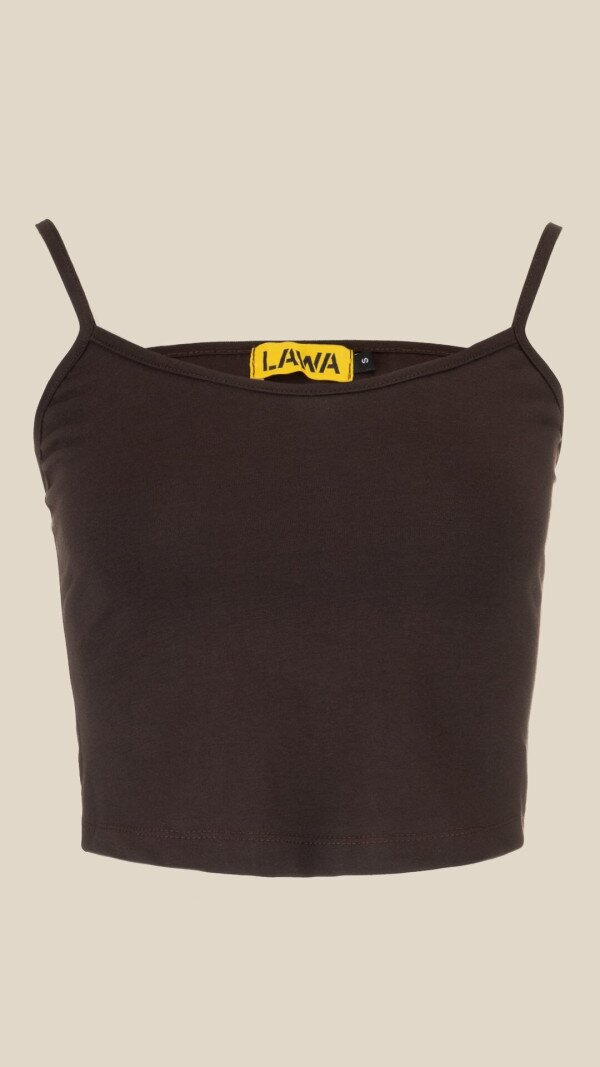 Топ однотонний жіночий LAWA WBC02381 L Шоколад shop (2000999186776)  Фото №5