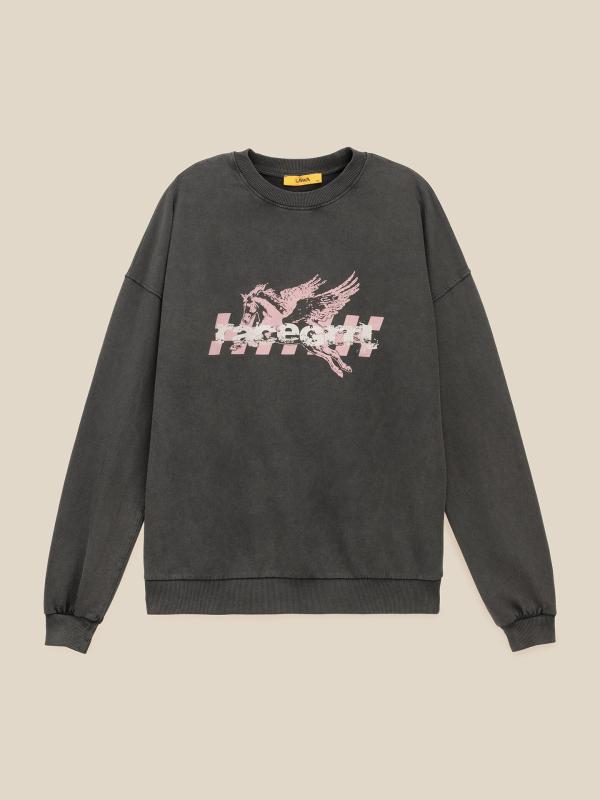 Світшот з принтом жіночий LAWA WBC02496 5XL Графітовий shop (2000999613975)  Фото №6