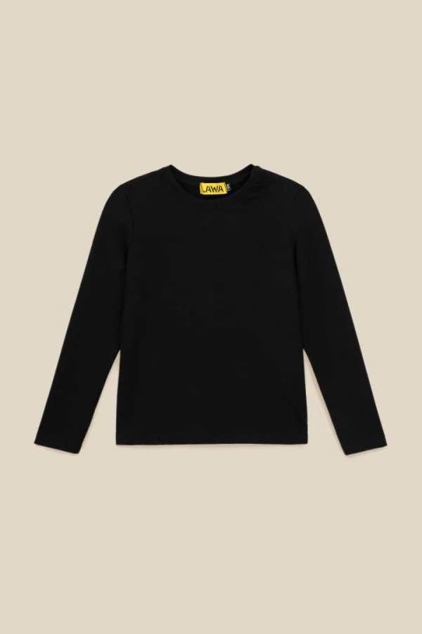 Лонгслів однотонний для хлопчика LAWA BBC02316 164 см Чорний shop (2888000018632)  Фото №6