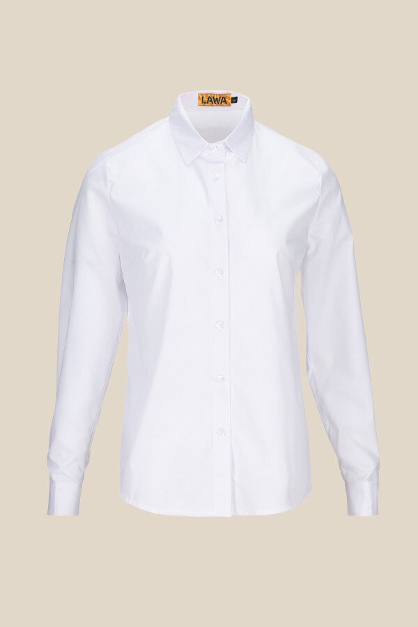 Сорочка однотонна жіноча LAWA WBC02323 2XL Білий shop (2000990256812)  Фото №5