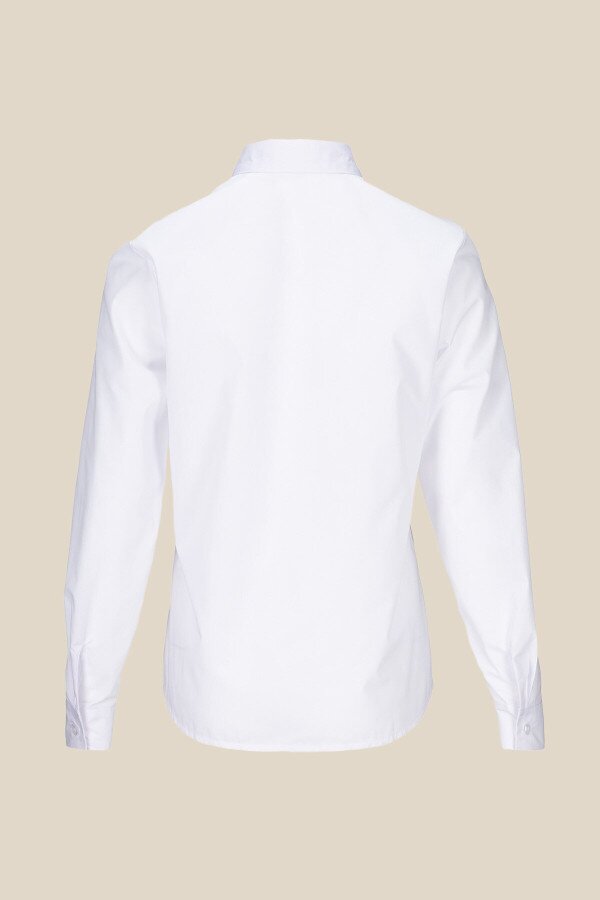 Сорочка однотонна жіноча LAWA WBC02323 2XL Білий shop (2000990256812)  Фото №7